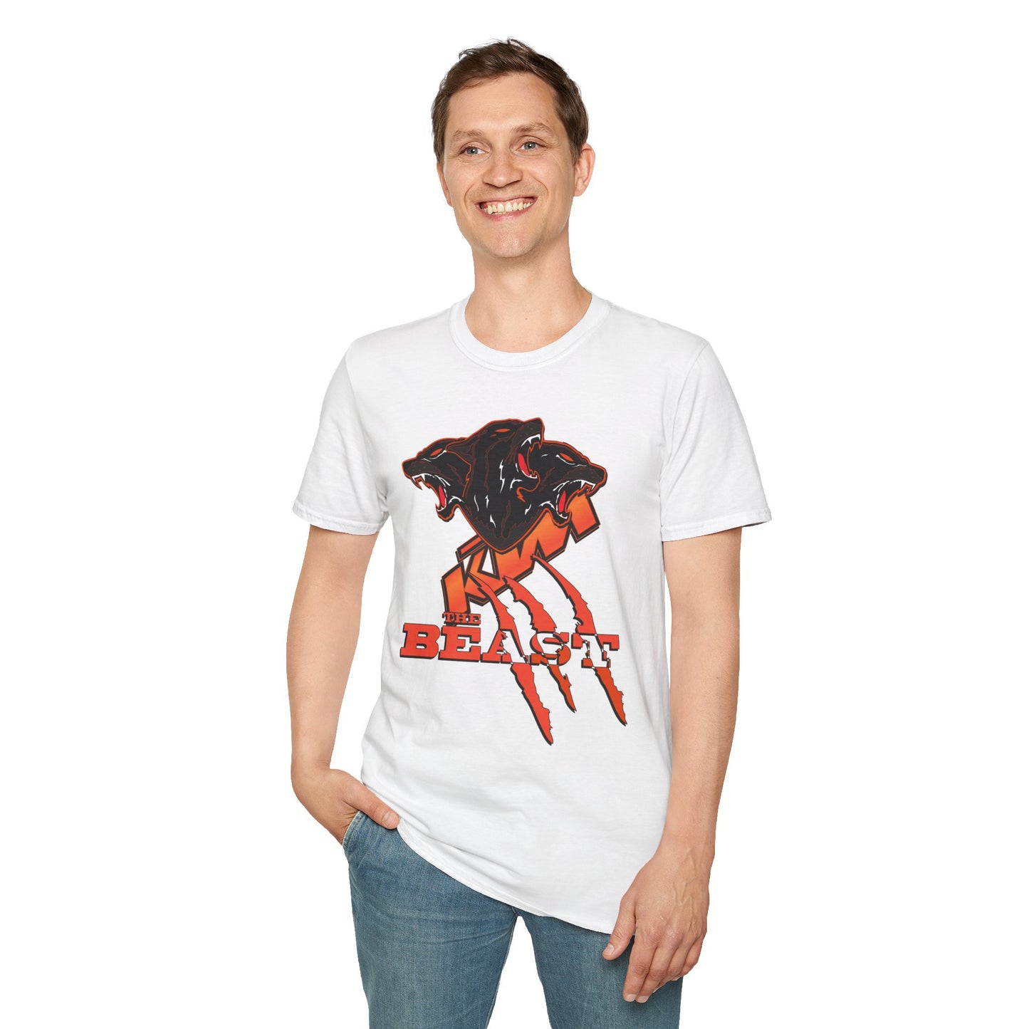 KTM Inspired Apparel. KTM The Beast White Designer Inspired T Shirt