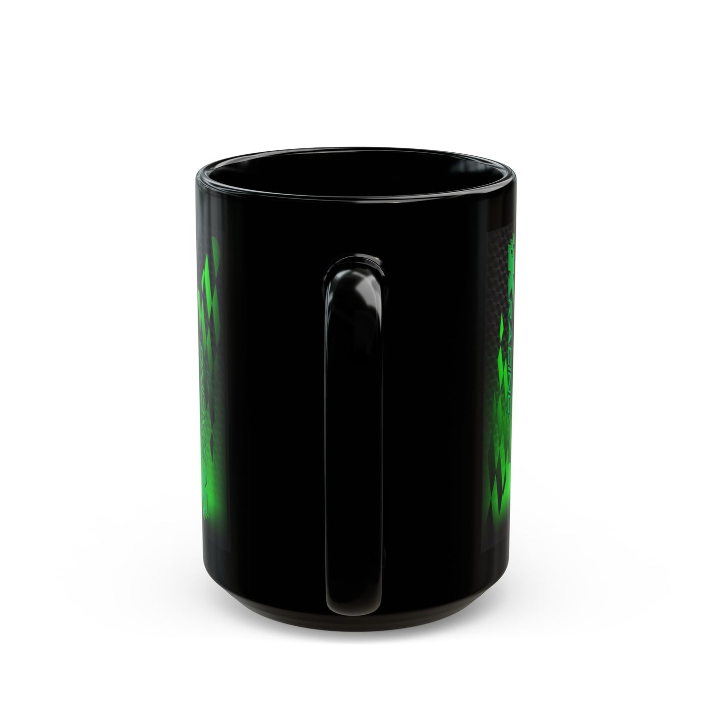 Kawasaki Factory Superbike Designer Black Coffee Mug. For the Kawasaki Enthusiast.