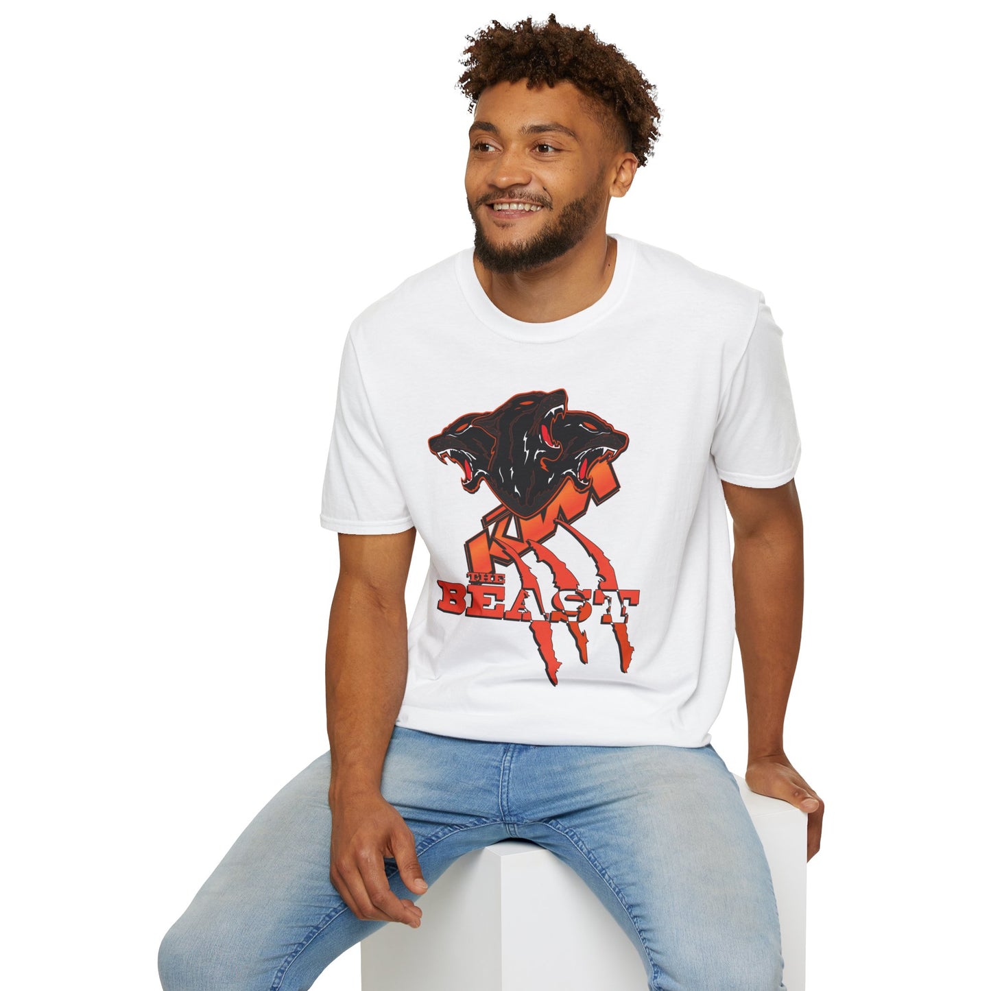 KTM Inspired Apparel. KTM The Beast White Designer Inspired T Shirt