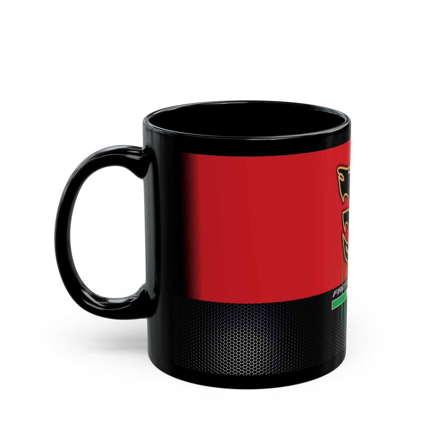 Aprilia Motor Bike Designer Black Coffee Mug. Apilia Motor Bike Gift Collection.