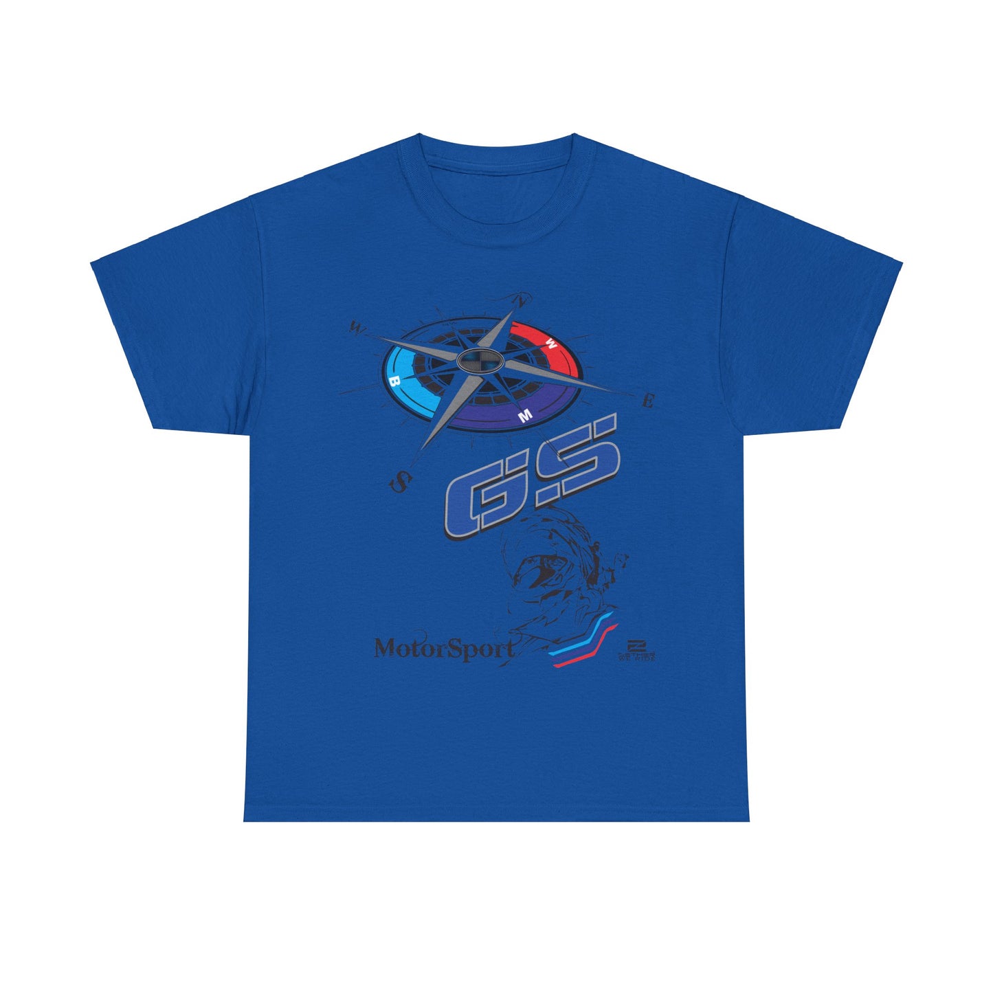 BMW Inspired Apparel - BMW GS MotorSport  T Shirt. White/Red/Grey/Sand. For the BMW Enthusiast. BMW Inspired Apparel