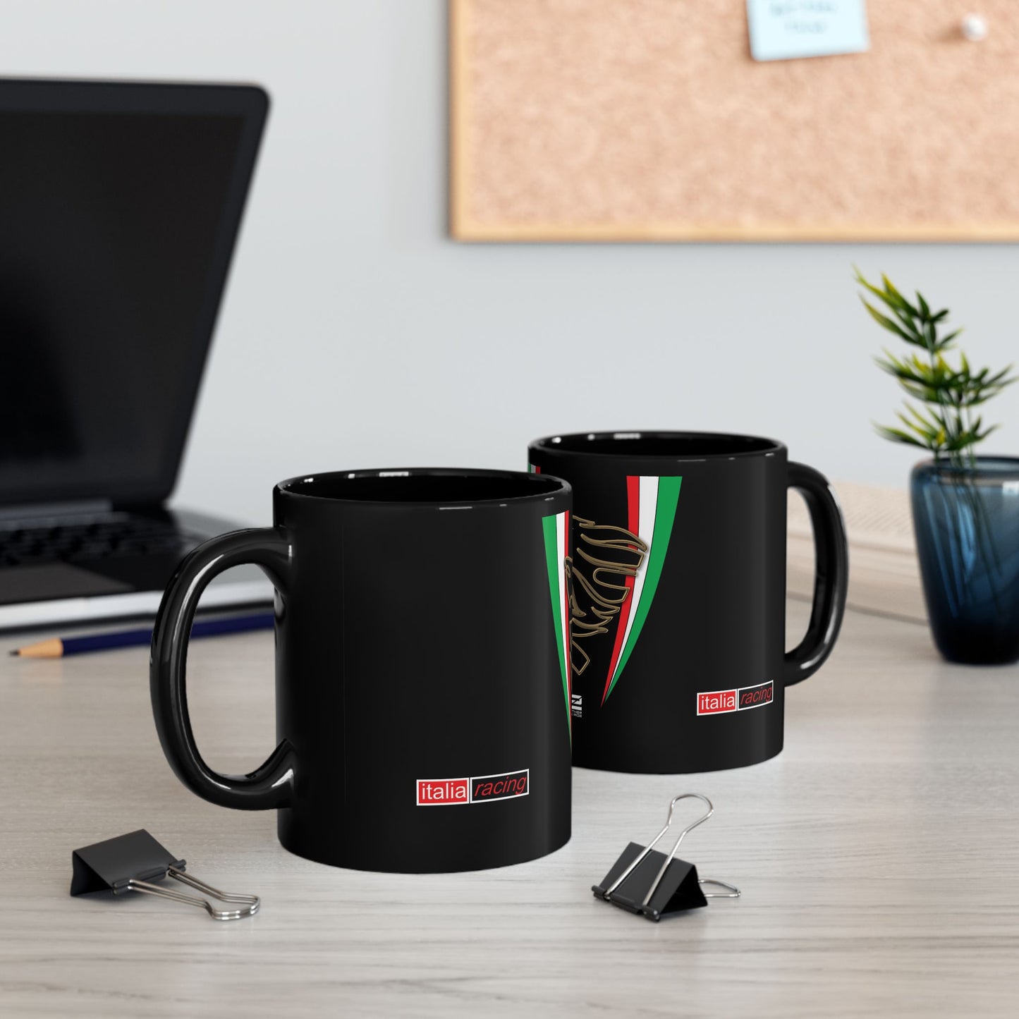 Aprilia Inspired Lifestyle. Aprilia Inspired Designer Black Coffee Mug