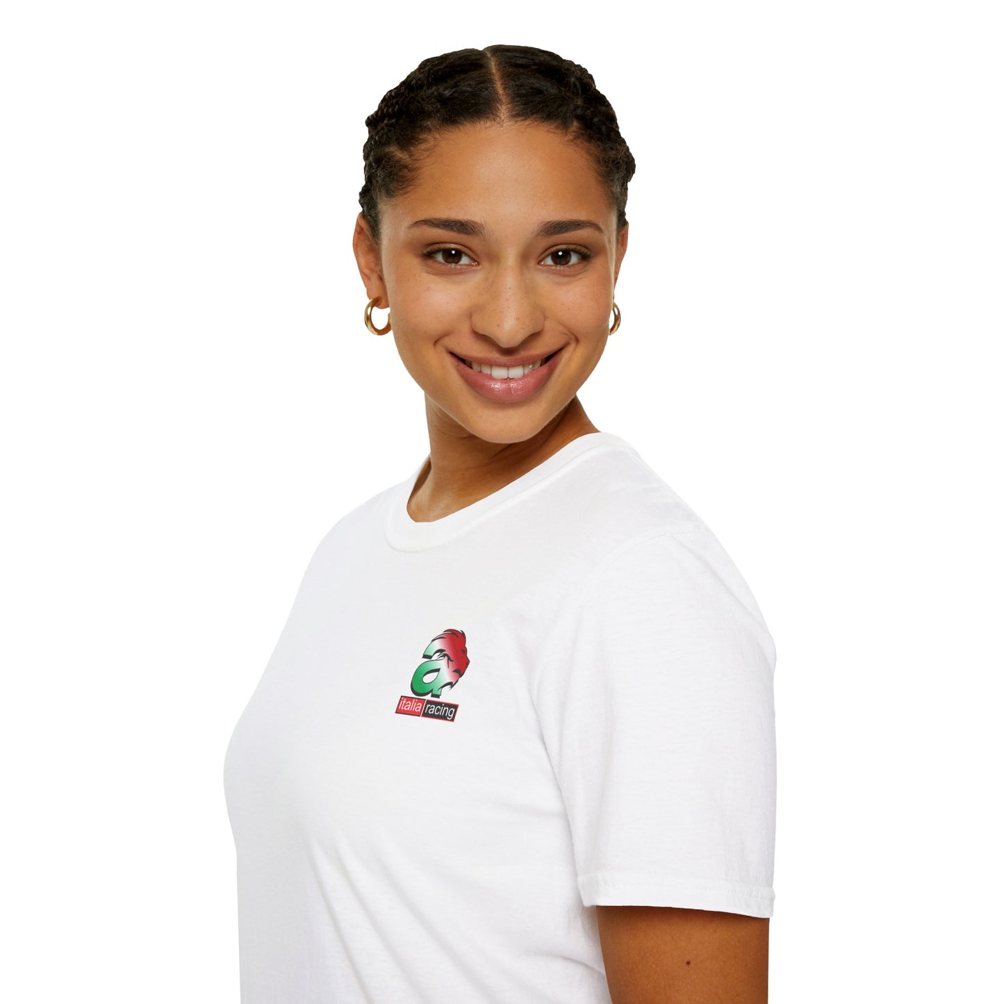 Aprilia Inspired Apparel. Aprlia White Italia Racing Designer Inspired T Shirt