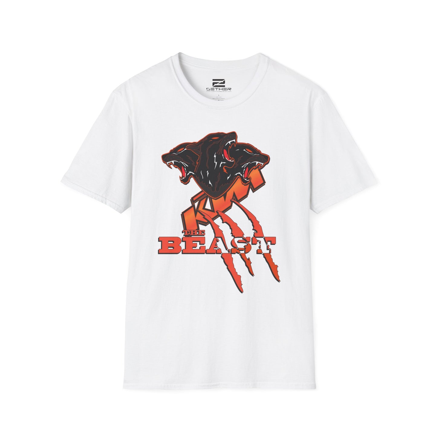 KTM Inspired Apparel. KTM The Beast White Designer Inspired T Shirt