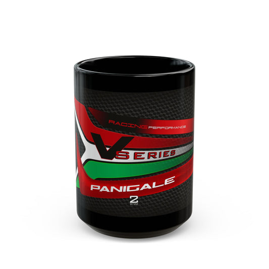 Ducati Panigale Racing Performance Black Designer Coffee Mug. For the Esteemed Motor Cycle Rider.