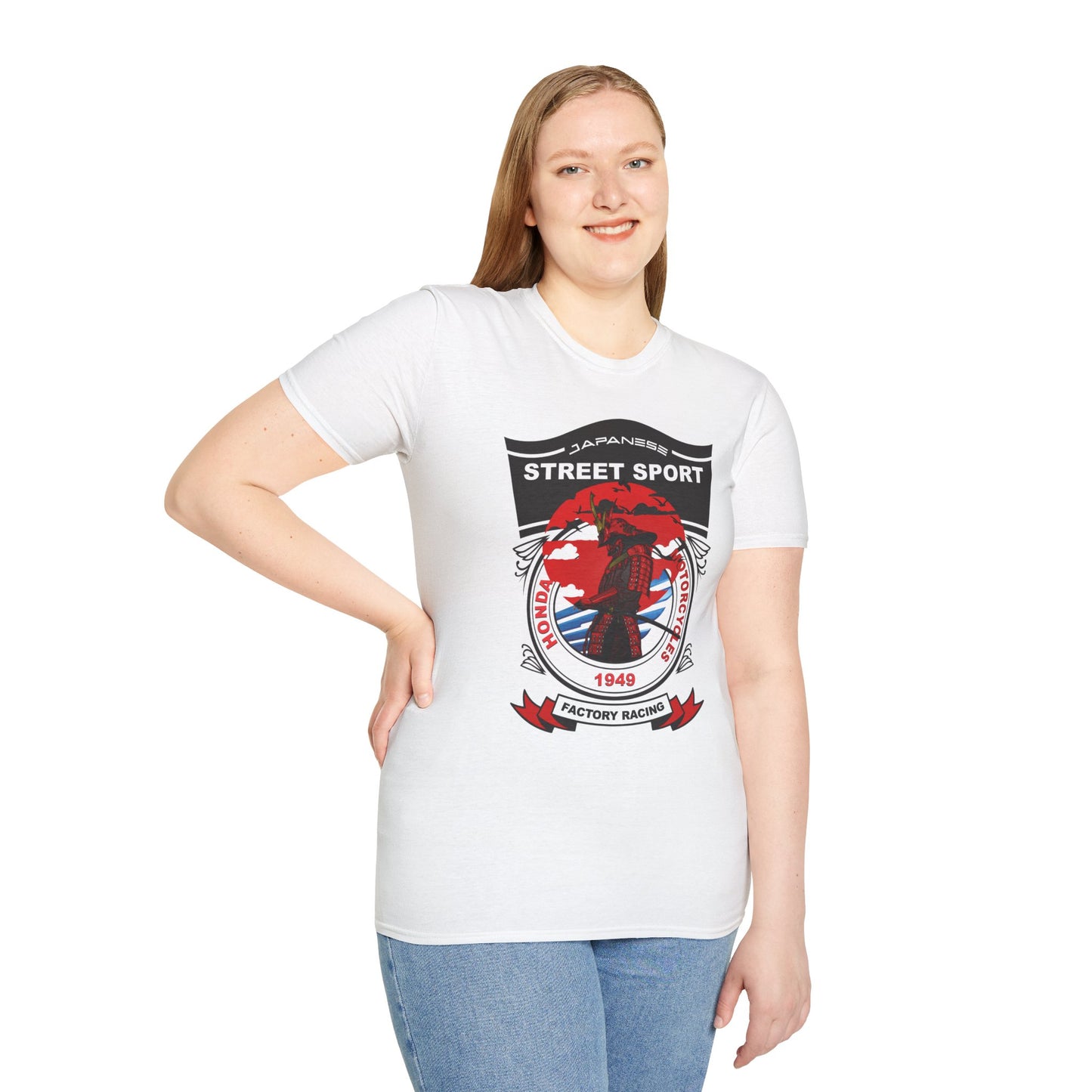 Honda Inspired Apparel. Honda White Performance Racing Designer Inspired T Shirt