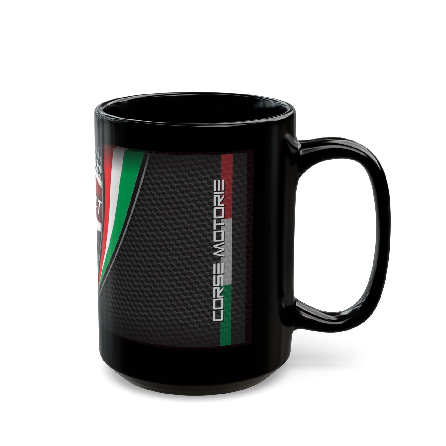 Ducati Inspired Lifestyle. Ducati Inspired "Performance Motor Racing"Designer Black Coffee Mug