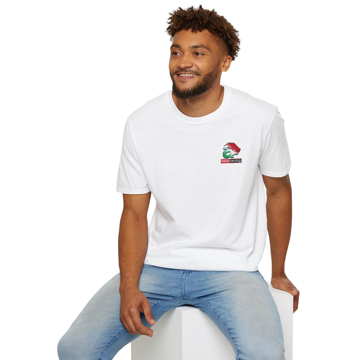 Aprilia Inspired Apparel. Aprlia White Italia Racing Designer Inspired T Shirt