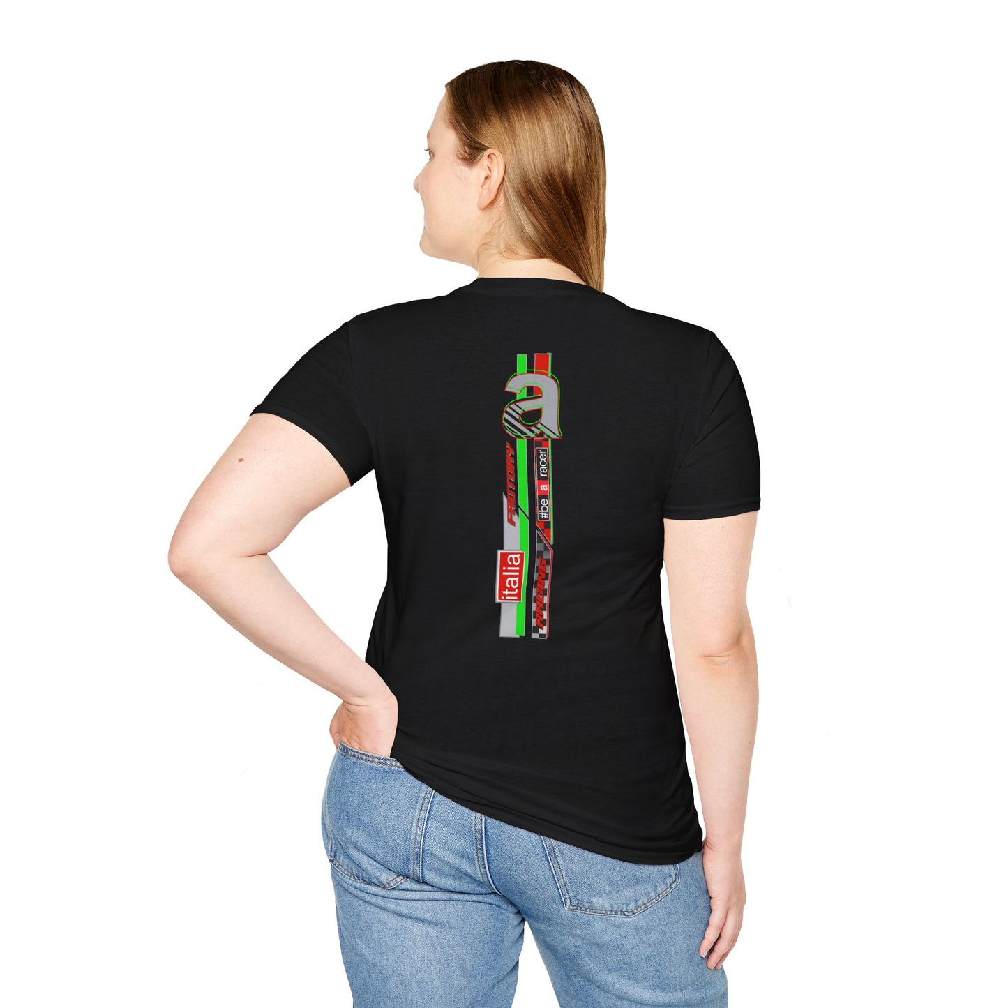 Aprilia Inspired Apparel. Aprlia Italia Racing Black Designer Inspired T Shirt