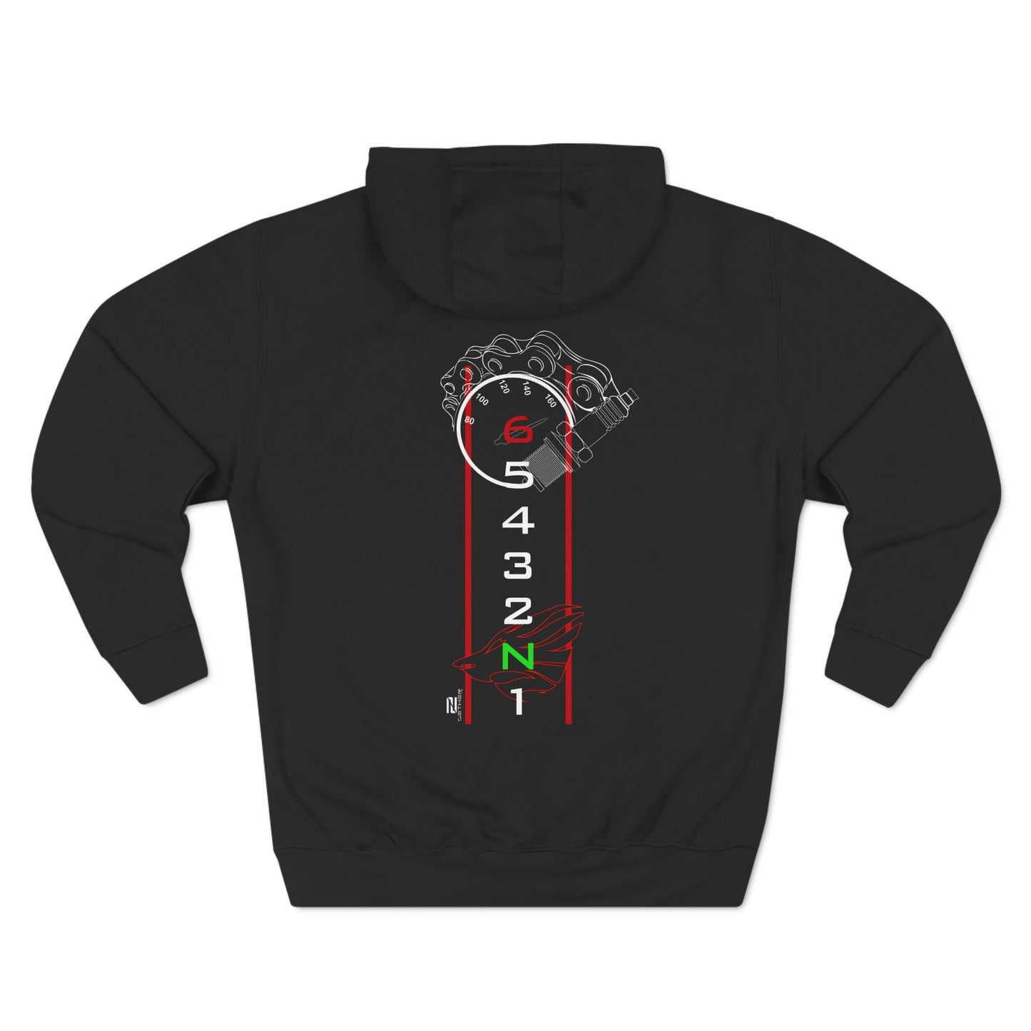 Aprilia Inspired Black Designer Hoodie. For the Aprilia Enthusiast.