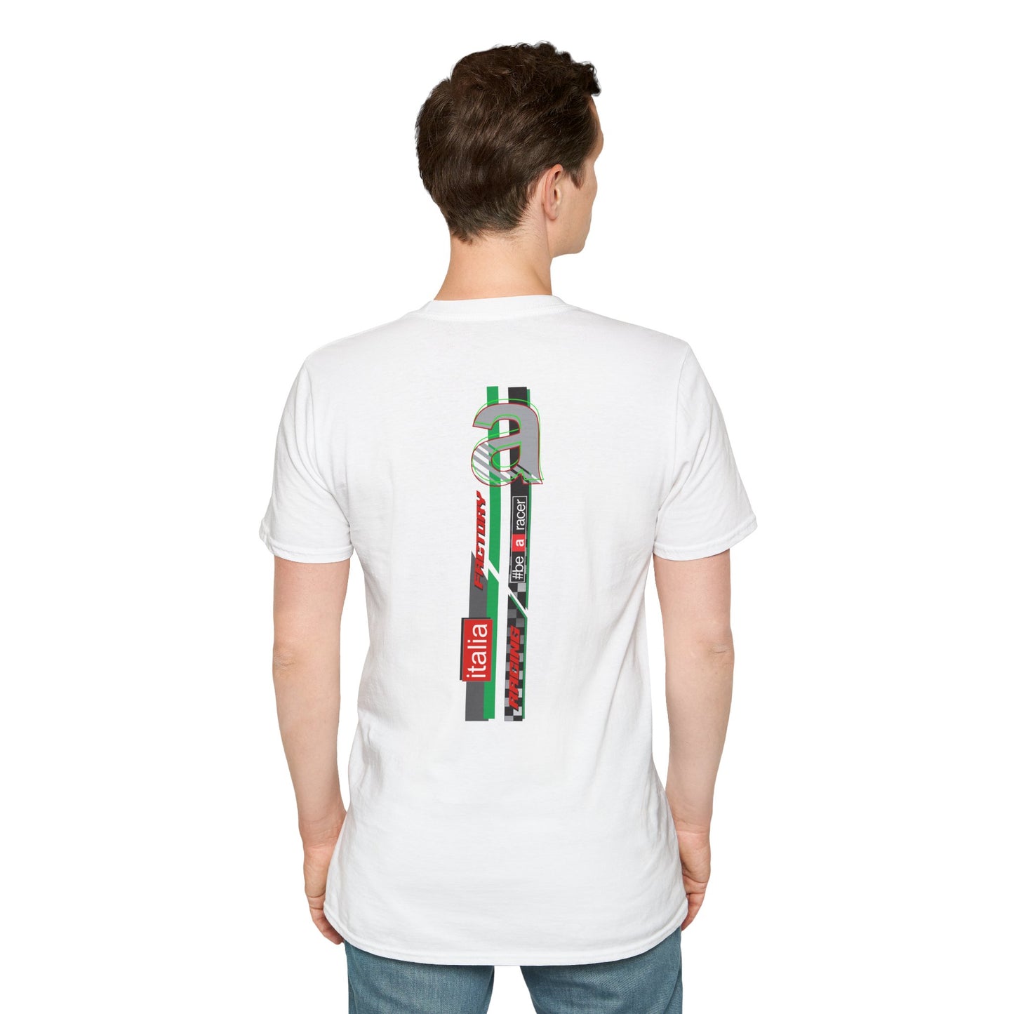 Aprilia Inspired Apparel. Aprlia White Italia Racing Designer Inspired T Shirt