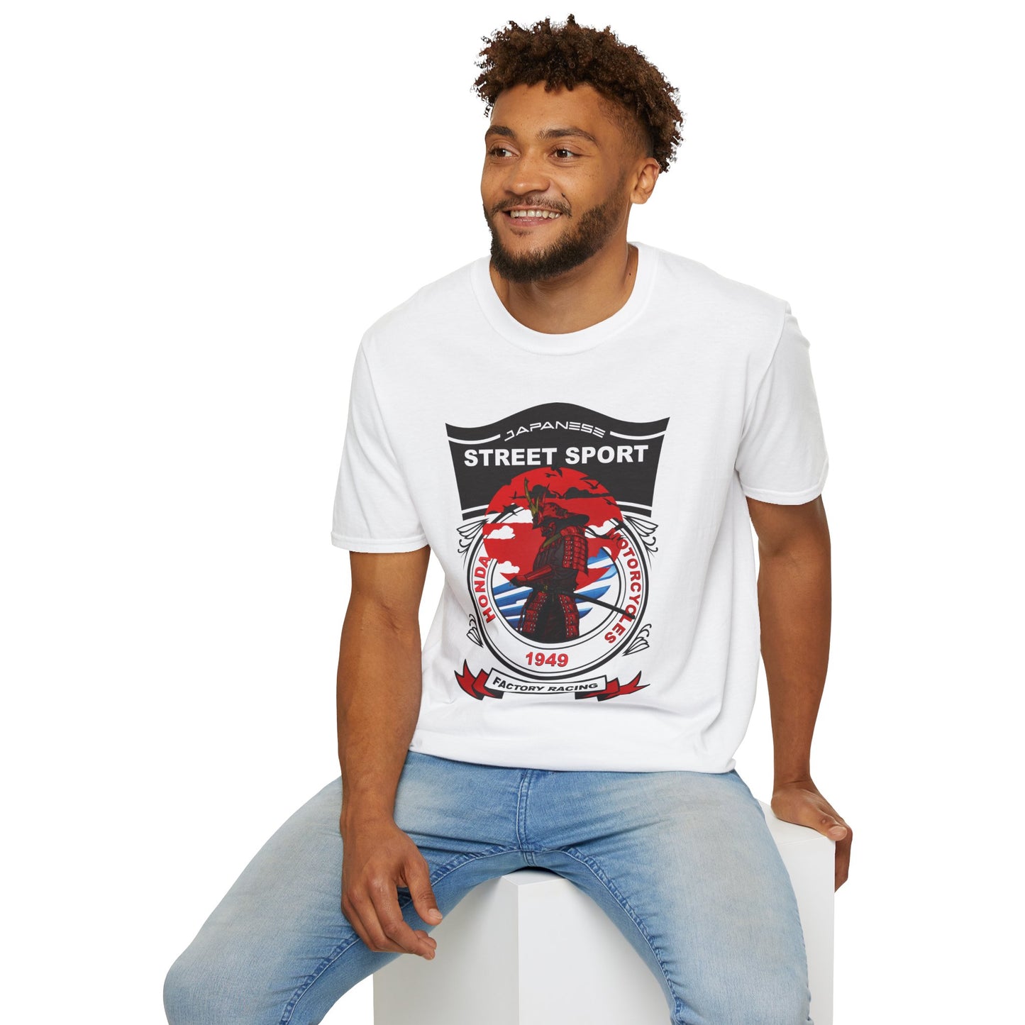 Honda Inspired Apparel. Honda White Performance Racing Designer Inspired T Shirt