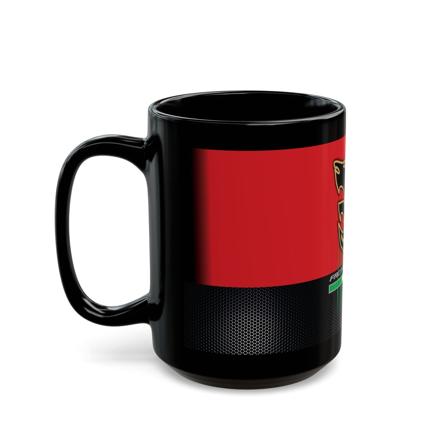 Aprilia Motor Bike Designer Black Coffee Mug. Apilia Motor Bike Gift Collection.