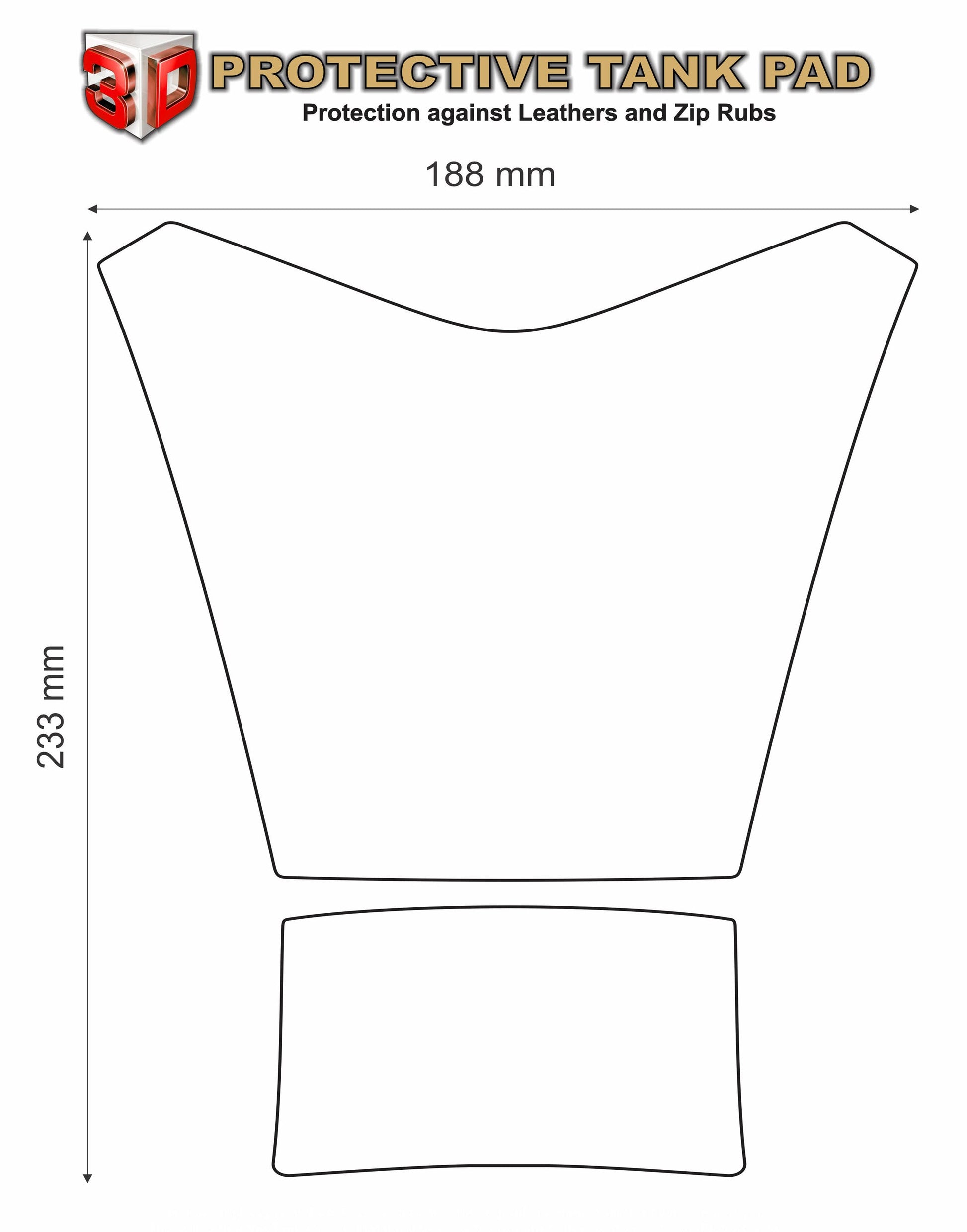 Aprilia Tuona RSV4 Italia. Red, White and Green Tank Pad Protector 2015 - 2019