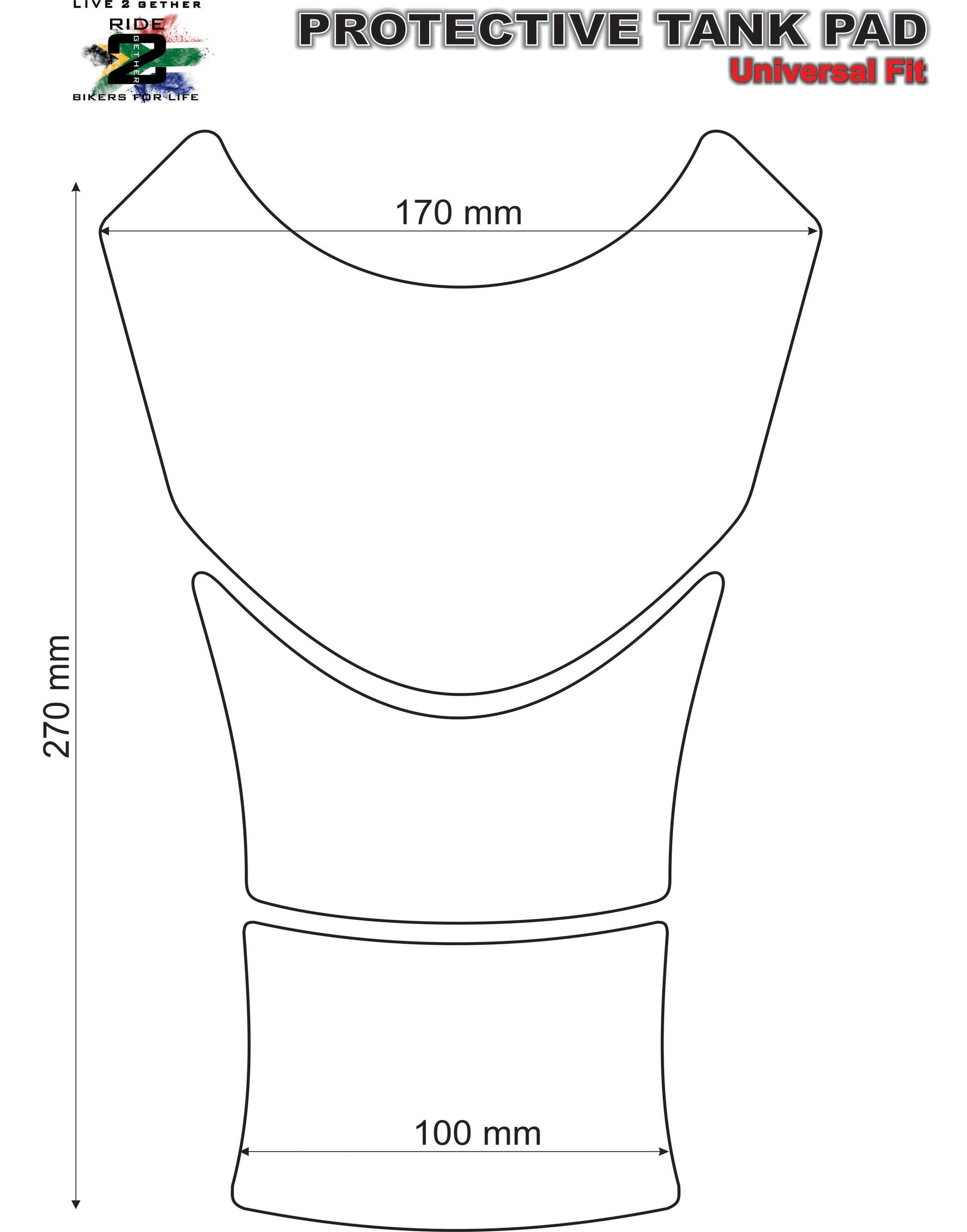 Aprilia Tuona Red Tank Pad