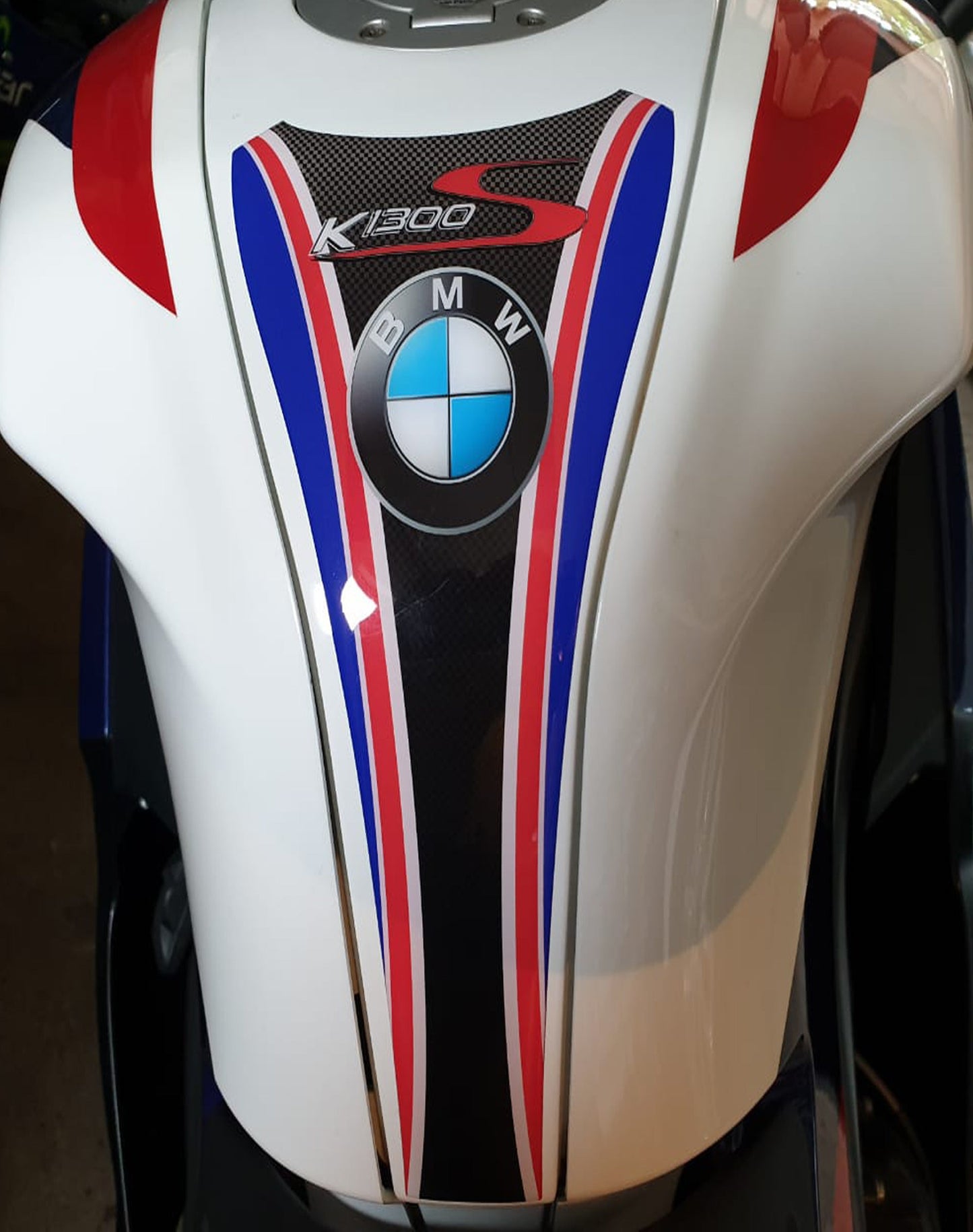 Protection de réservoir de vélo en fibre de carbone BMW K 1300 S