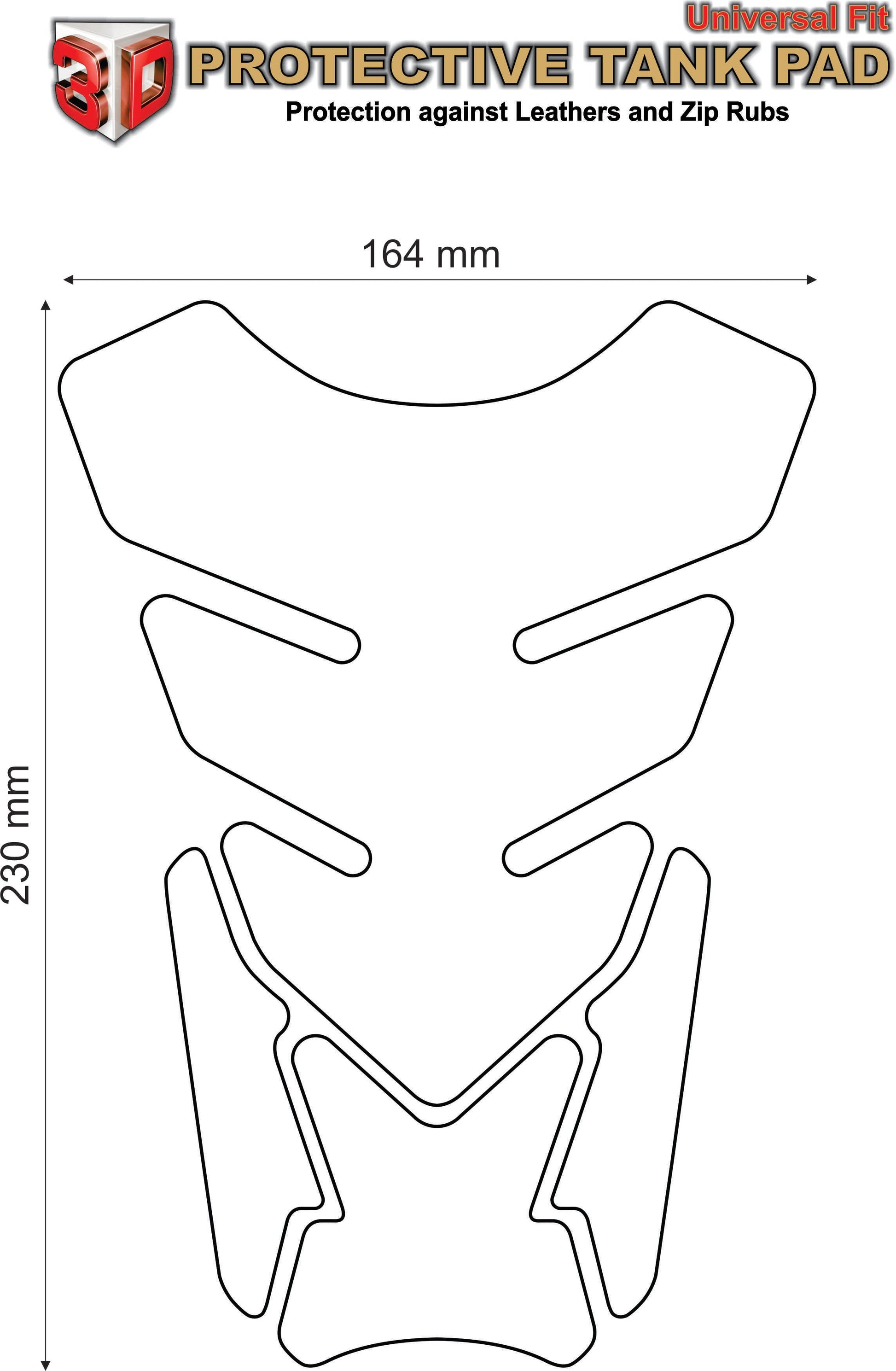 Motor Bike Tank Pad- Honda CBR, NC Series, CB Series, Twin Africa - Blue , Black Carbon Fibre Protective Tank Pad. Fits most Honda models.