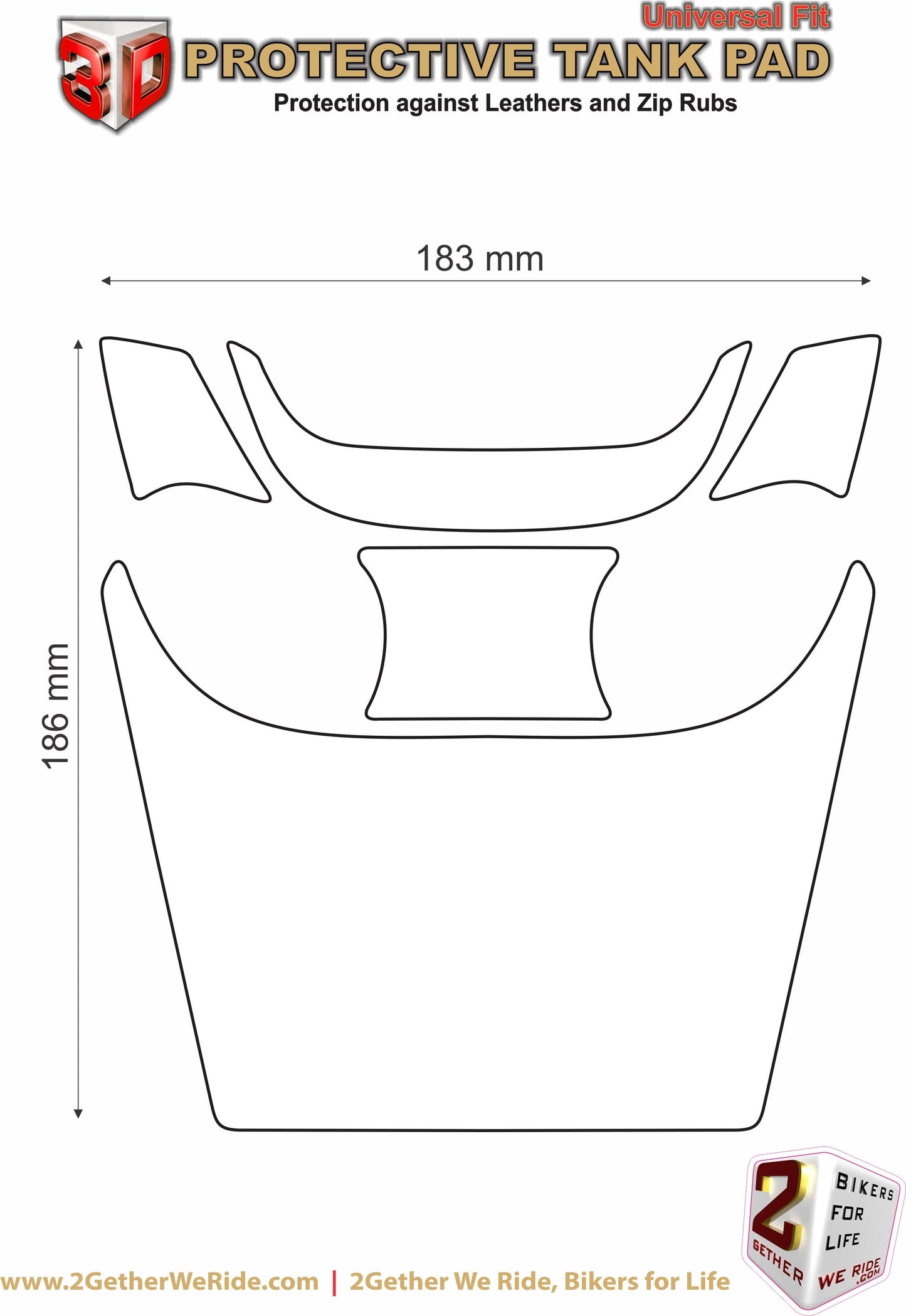 BMW R 1200 RT Blue Motor Bike Tank Pad / Protector. 2005 to 2013