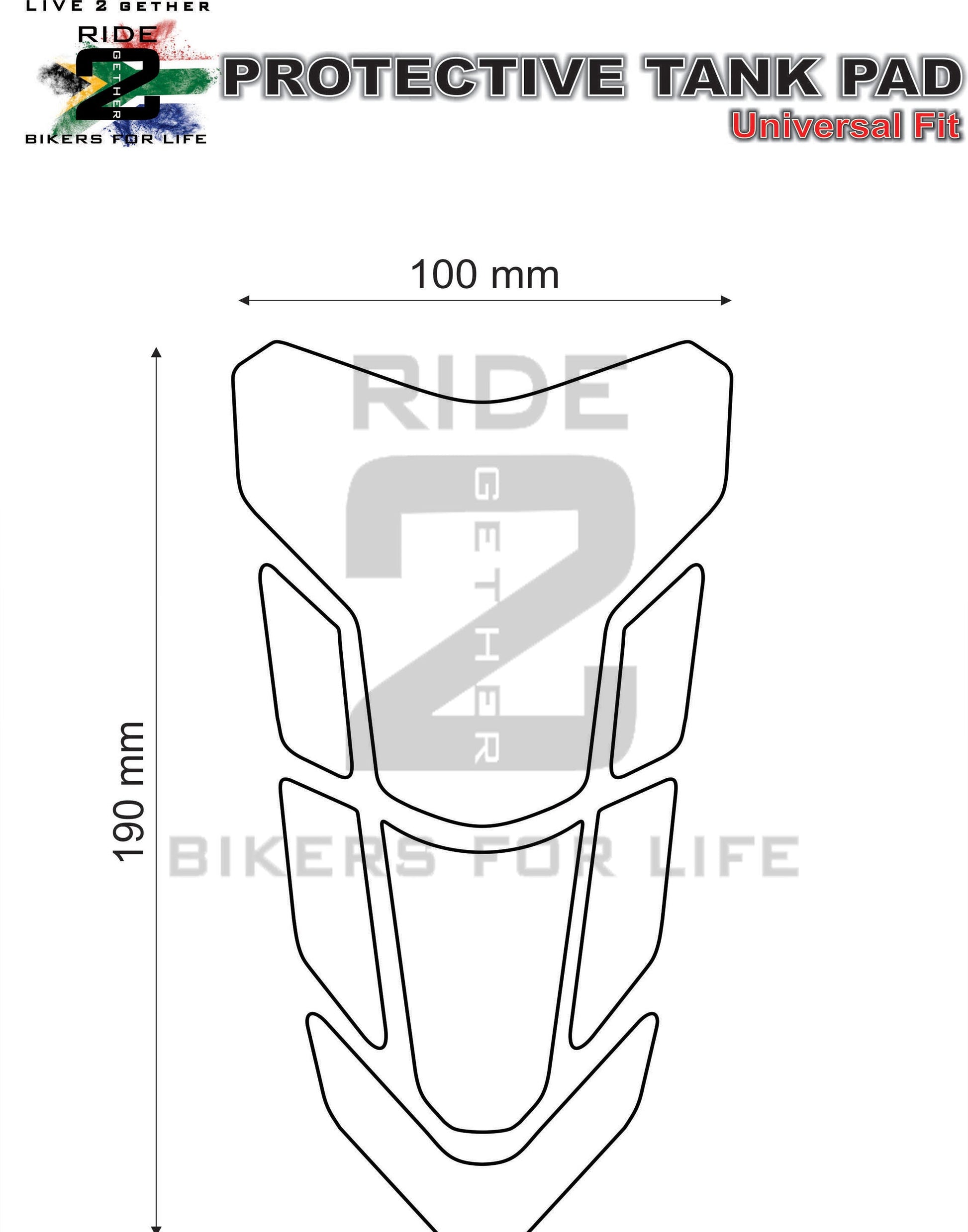 Ducati Ice White Motor Bike Tank Pad