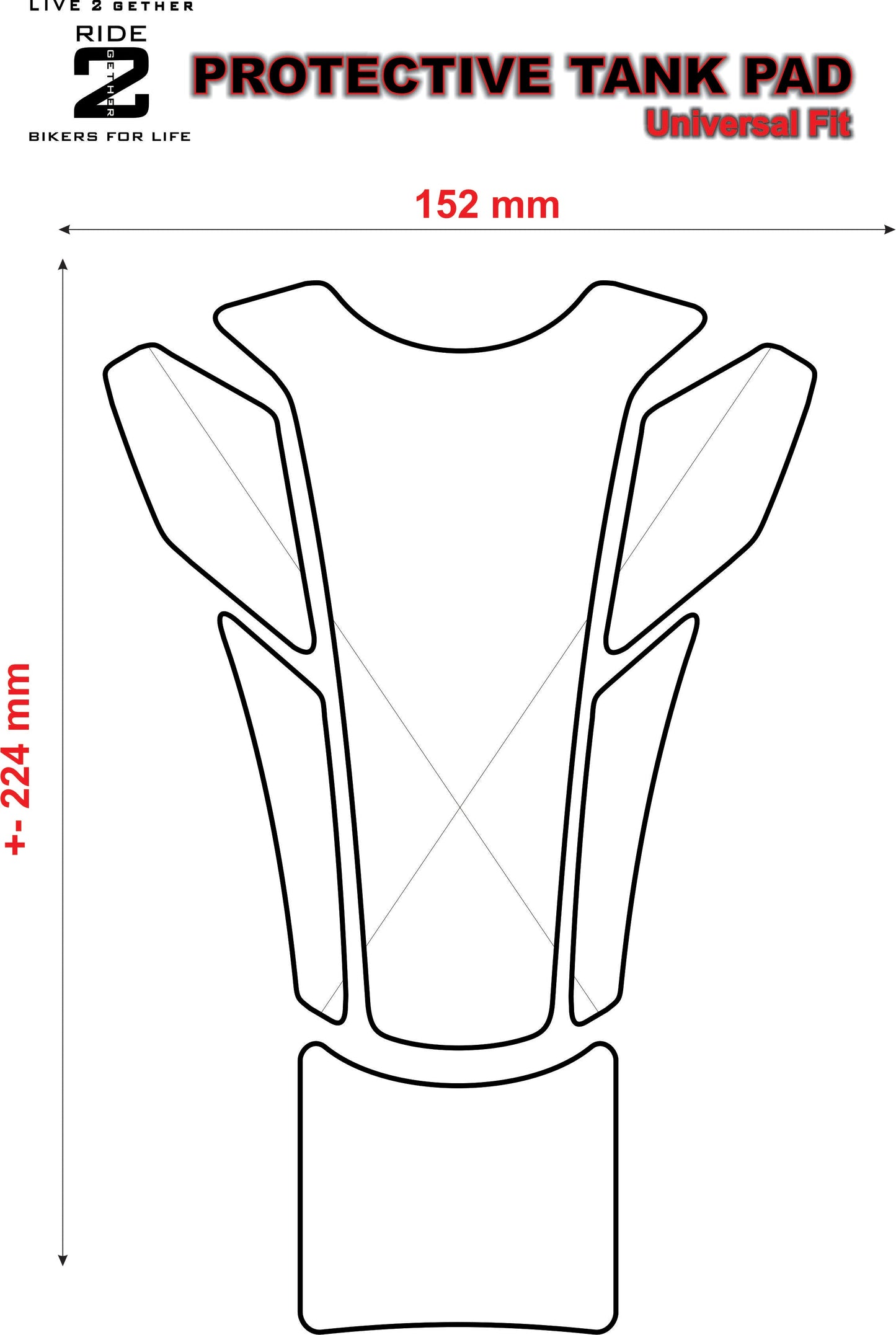 Fibre de carbone Yamaha Factory Racing verte, argentée et noire. Protecteurs de réservoir de moto universels