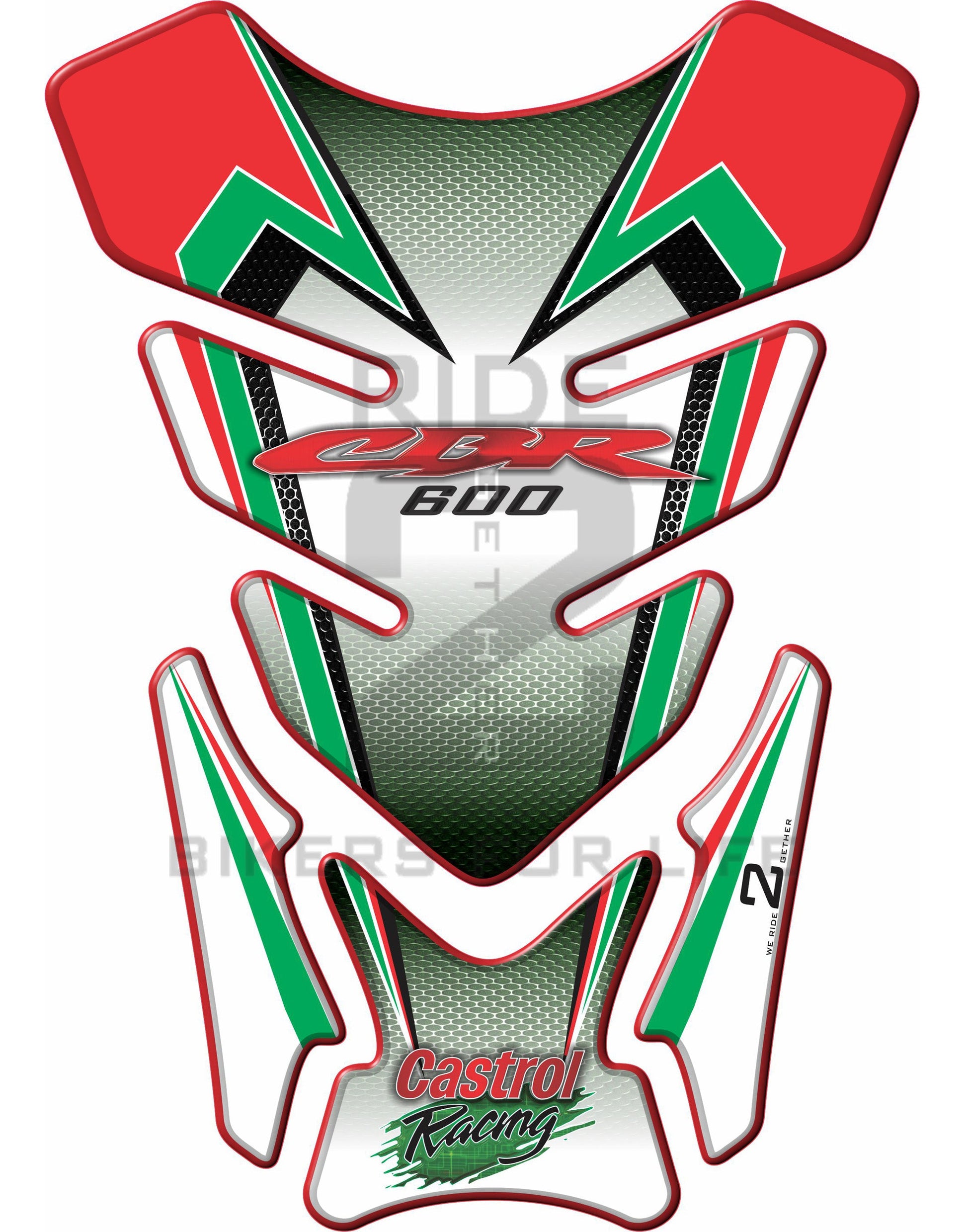 Honda Castrol Racing 600 Tank Pad