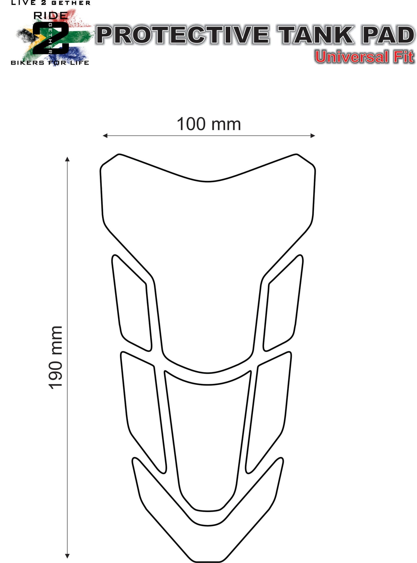 Protection de réservoir moto Ducati Panigale V4 noire