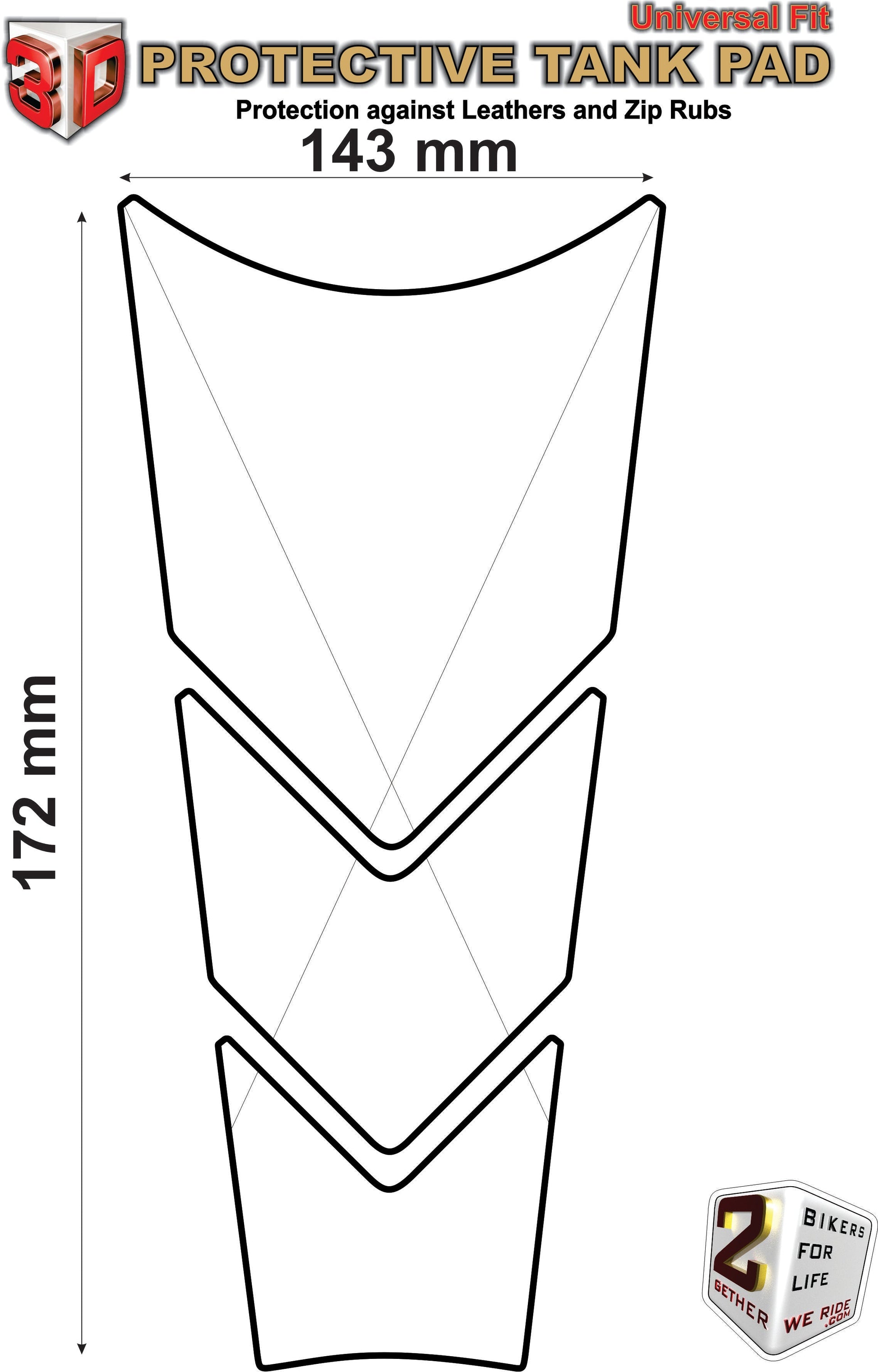 Suzuki V-Strom 650 Yellow, Black and Grey Tank Pad Protector